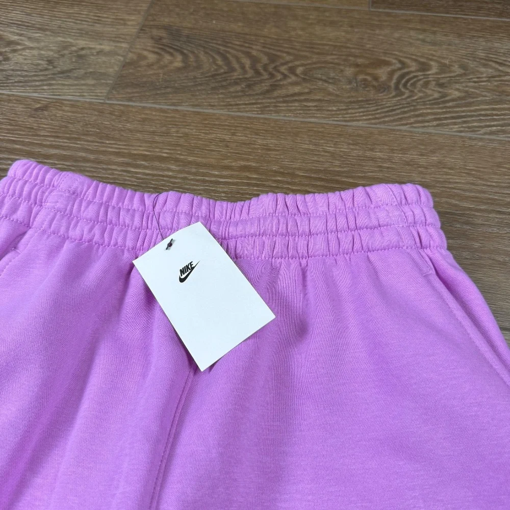 Nike Girls Loose Fit Sweatpants Size L Rush Fuchsia Back to School NWT Fleece - Picture 9 of 14
